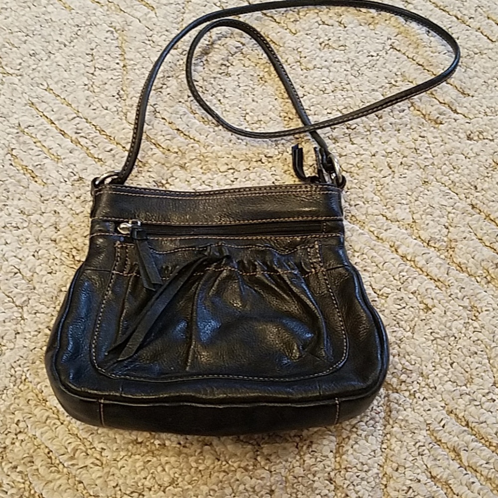 Fossil leather crossbody